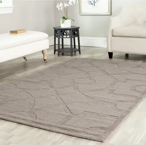 Miniatura 5 de Martha Stewart Collection by SAFAVIEH MSR4612B - Alfombra hecha a mano de lana con calado de 8 x 10 pies Grava