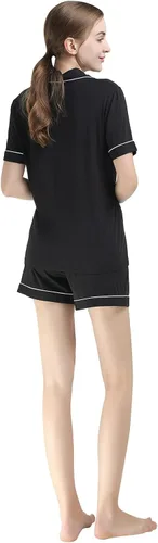 Miniatura 3 de Women's Pajama Sets Bamboo Pajama Button Down Sleepwear Nightwear 2 Piece Pj Set Soft Pjs Lounge Sets