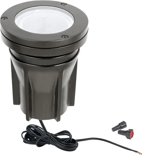 Miniatura 2 de Iluminación de paisaje WAC, luz enterrada de 3 pulgadas LED de 12 V con ángulo de haz ajustable y control de brillo integral 3000 K en bronce