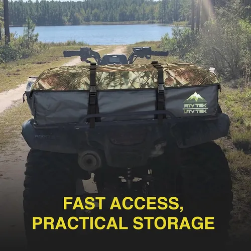 Miniatura 7 de ATV TEK Arch Series Bolsa de expedición para caza y pesca, bolsa de carga para la parte trasera de ATV/UTV - Kings Mountain Shadow Camo