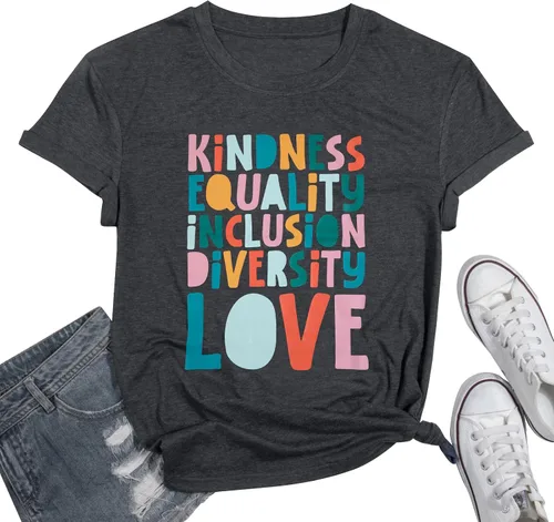 Miniatura 8 de Camiseta con texto en inglés "Kindness Teacher" para mujer, camiseta de educación especial para profesores, vida y amor, camiseta inspiradora