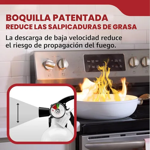 Miniatura 4 de Kidde Extintor de incendios para cocina, residencial, de un solo uso, 711A