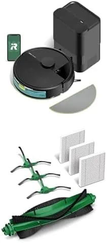 Paquete de robot aspirador y trapeador iRobot Roomba 104 + piezas de repuesto auténticas iRobot Roomba - Kit de reabastecimiento