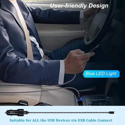 Miniatura 6 de Cargador de coche para iPhone, 5 unidades de 2.4A 12 V, adaptador USB para iPhone 17 16e 16 15 14 13 12 11 SE XR XS X 8 7 6, Samsung Galaxy S25 S24