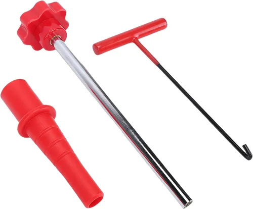 Miniatura 4 de Quick Change Tire Valve Tool Kit, Valve Stem Core Replacement Installation Tool with T Shape Hook for Cars ATVs Trucks Light Trailers Using TR413