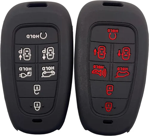Miniatura 4 de Funda de silicona para llavero inteligente de 7 botones para Hyundai Sonata Nexo 2021 2020 2019 Hyundai Tucson TQ8-F08-4F28 95440-L1500