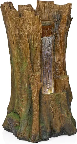 Miniatura 14 de Alpine WIN258 Fuente con ledes con motivo de cataratas de selva tropical, 41 pulgadas Gris