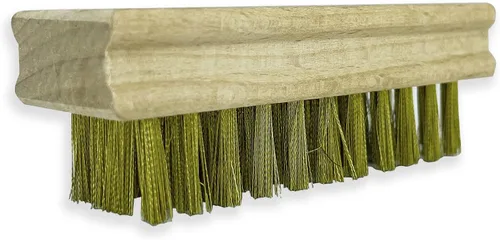 Miniatura 3 de Rema Tip Top Mango de madera Cepillo de cerdas de latón Herramienta de limpieza de reparación de parches de neumáticos