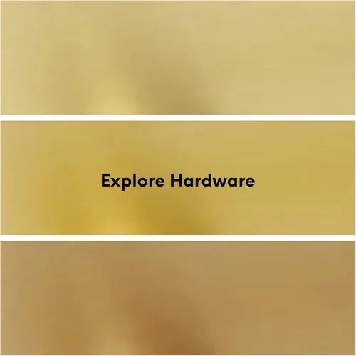 Miniatura 4 de Explore Hardware Palanca de puerta de paso de latón macizo champán, oro satinado para puertas de pasillo o armario