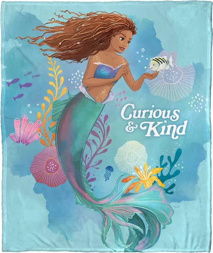Miniatura 7 de Northwest Little Mermaid/Ariel - Manta de seda táctil, 50 x 60 pulgadas, Hijas Tritón