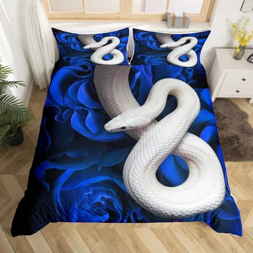 Miniatura 12 de Funda de edredón de caballo blanco y marrón, juego de ropa de cama 3D de animales de granja occidental para niñas y niños, funda de edredón