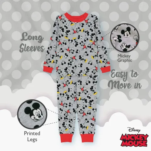 Miniatura 5 de Disney Boys' Mickey Mouse Snug Fit Cotton Pajamas