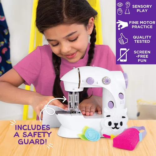Miniatura 4 de Made By Me Mi propia máquina de coser para principiantes, máquina de coser portátil con batería para niños de 8 años en adelante, incluye tela