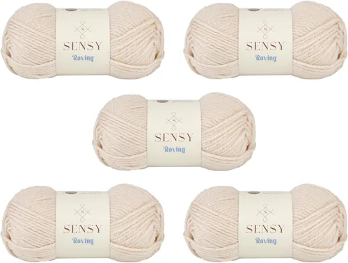 Miniatura 84 de Sensy Roving - Ovillo de lana multicolor, 3.5 onzas, 132 yardas, calibre 5, voluminoso (otoño)