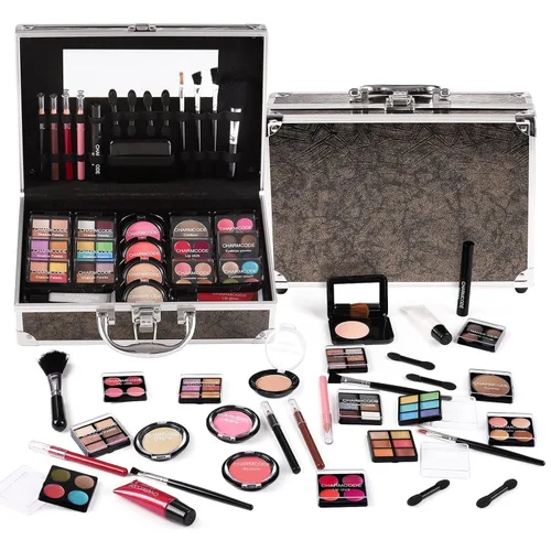 Kit completo de maquillaje para adolescentes y mujeres, estuche de tren de belleza con juego de cosméticos de iniciación, caja de regalo de San