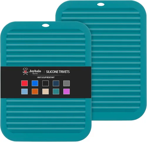 Joyhalo – Alfombrillas de silicona para salvamanteles, porta ollas, almohadillas calientes, porta platos, almohadilla de agarre, pelador de ajo,