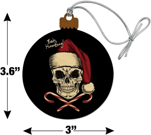 Miniatura 6 de Bah Humbug - Adorno navideño de madera para árbol de Navidad
