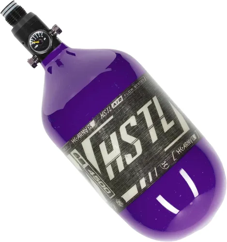 Miniatura 11 de HK Army 68ci 4500psi - Tanque de paintball HPA de fibra de carbono HSTL Negro