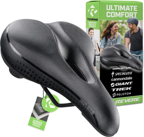 Miniatura 10 de Revere Comfort - Asiento de bicicleta con doble amortiguador, antivibración, suspensión de gel, asiento de bicicleta para hombres y mujeres