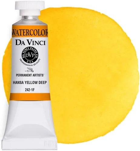 Miniatura 40 de DA VINCI PAINTS Pintura de acuarela para artista profesional, Gamboge (tono), 0.5 fl oz
