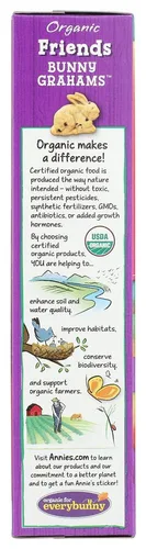 Miniatura 153 de Annie's Organic Chocolate Bunny Graham Snacks, 7.5 onzas