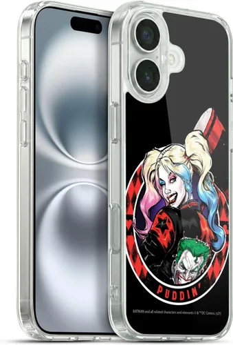 Miniatura 51 de Head Case Designs Funda de gel suave con licencia oficial de Batman DC Comics Love Hate Joker Harley Quinn Graphics [protección de grado militar]