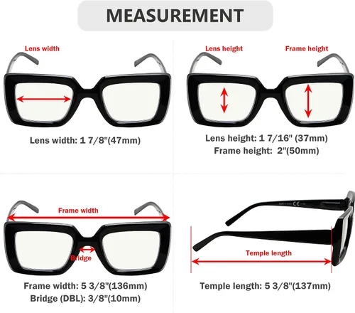 Miniatura 3 de Eyekepper Paquete de 4 lentes de lectura progresivos multienfoque con bloqueo de luz azul para mujeres sin línea multifocal