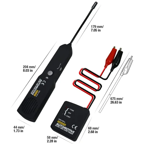 Miniatura 8 de Ajuste de cortocircuito del arnés de cableado del automóvil (CC 6-42 voltios), trazador de cables, buscador de cortocircuitos, adecuado para pruebas