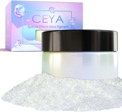 Miniatura 22 de Ceya Polvo de mica camaleón, 1.8 onzas/1.76 oz de polvo cromado Midnight Dream Chrome, pigmento de cambio de color con efecto nacarado de grado