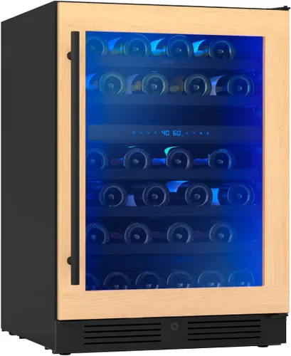 Miniatura 9 de Zephyr Presrv - Cajones de refrigerador de doble zona listos para panel de 24 pulgadas, refrigerador de vino y bebidas, enfriador de vino, bar