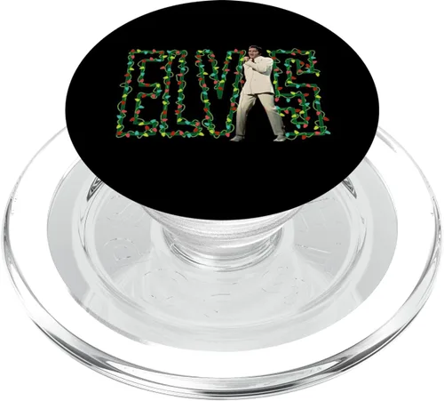 Elvis Presley PopSockets MagSafe PopGrip de luces navideñas oficiales para iPhone