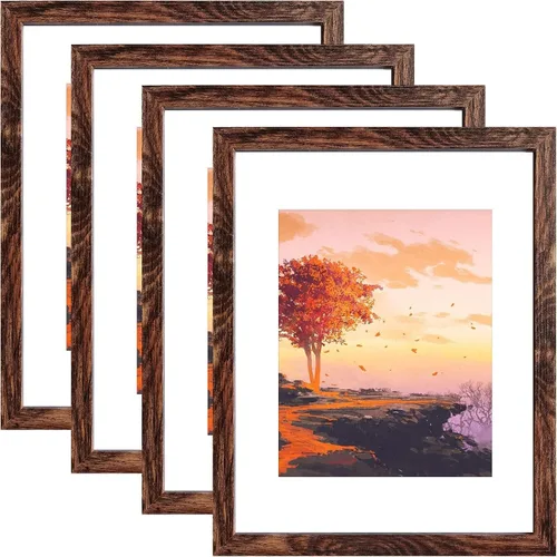 Miniatura 18 de SESEAT Portarretratos negros de 8 x 10 pulgadas para pared o mesa, para exhibir fotos de 8 x 10 pulgadas con paspartú o de 9 x 11 pulgadas sin