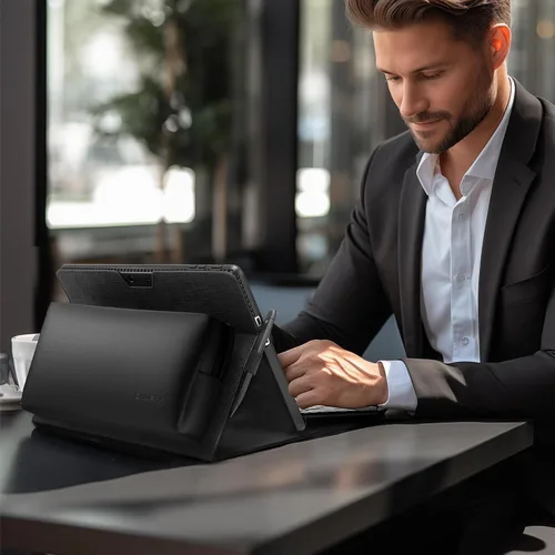 Miniatura 2 de Omnpak Microsoft Surface Pro 11/10/9 - Funda protectora ligera, múltiples ángulos, soporte para lápiz capacitivo, diseñada para Surface 11ª edición