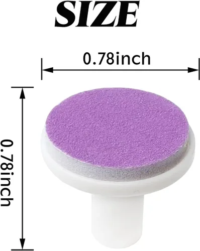 Miniatura 2 de NSBELL 36 almohadillas de lima de uñas para bebé, almohadillas de repuesto para recortadora de uñas, cabezales eléctricos de rectificado de uñas