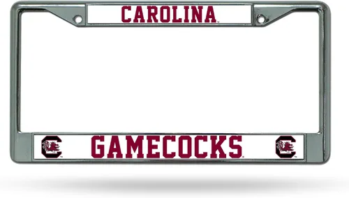 Miniatura 15 de Rico Industries NCAA Premium 12" x 6" Chrome Frame with Plastic Inserts - Car/Truck/SUV Automobile Accessory