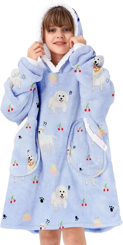 Miniatura 16 de Century Star Manta con capucha para mujeres y hombres, sherpa, de gran tamaño, gruesa, acogedora, suave, cálida, para adultos, sudadera con capucha