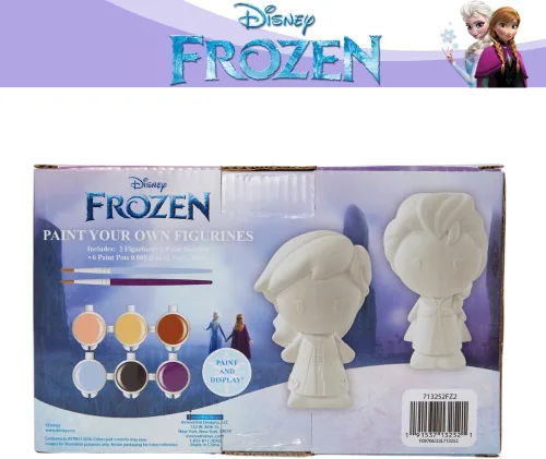 Miniatura 7 de Innovative Designs Disney Frozen DIY Paint Your Own Figurines Arts and Crafts Set for Girls - Elsa & Anna