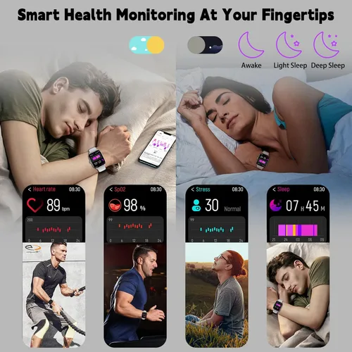 Miniatura 4 de Odsslgw Reloj inteligente para mujeres y hombres (respuesta/hacer llamadas), relojes inteligentes con monitor de sueño/estrés, seguimiento