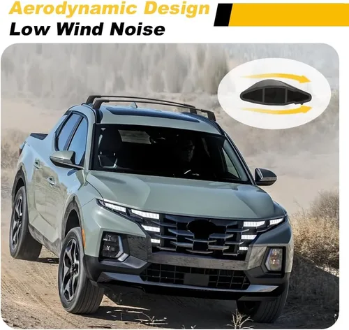 Miniatura 7 de Barras transversales para Hyundai Santa Cruz SE SEL Premium Limited 2022 2023 2024 2025 2026, riel de techo con cerradura, portaequipaje