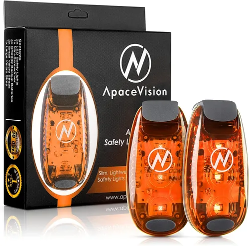 Miniatura 10 de LED Safety Light (2 Pack) - Clip On Strobe/Running Lights for Runners, Dog, Bike, Walking, Boat, Kayak, Stroller and More - High Visibility Blanco