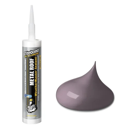 Miniatura 10 de Titebond WeatherMaster Sellador de techo de metal, bronce – Calafateo de polímero de primera calidad para aluminio, cobre, acero galvanizado