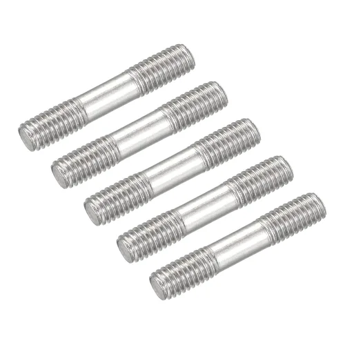 Miniatura 13 de METALLIXITY Tornillos de doble extremo (rosca M8, longitud 80 mm) 5 piezas, pernos de varilla roscada doble de acero inoxidable 304