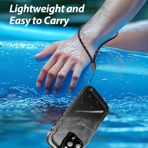 Miniatura 8 de SPORTLINK Funda para iPhone 15 Pro Max, IP68 resistente al agua, protección militar, cuerpo completo, resistente, a prueba de golpes, sellado 360, a
