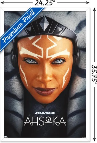 Miniatura 3 de Trends International Star Wars: Ahsoka - Póster de pared de una hoja, 34 pulgadas de largo x 22.4 pulgadas, versión enmarcada en blanco