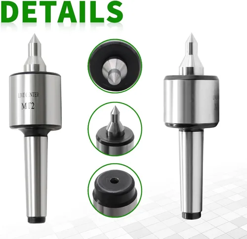 Miniatura 3 de MT3 60 grados CNC giratorio centro vivo alta precisión 0.0002 "para torno madera metal torneado herramienta (MT3)