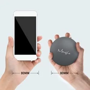 Miniatura 7 de Bola de masaje vibratoria de 3 pulgadas, bola de masaje con vibraciones de 5 velocidades para músculos y fitness, alivio del dolor de fascitis