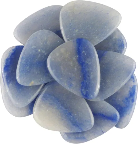 Miniatura 67 de Púa de guitarra o bajo de Obsidiana de Caoba en vidrio volcánico - 3.0 mm de calibre ultra pesado - Forma 351 - Púa exótica artesanal de gema