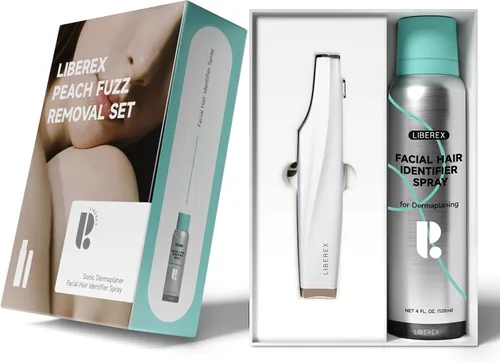 Miniatura 8 de Herramienta de Dermaplaning Sónica para el Rostro - Rasuradora Dermaplane Recargable con 6 Cuchillas de Repuesto Dermablades, Removedor de Vello