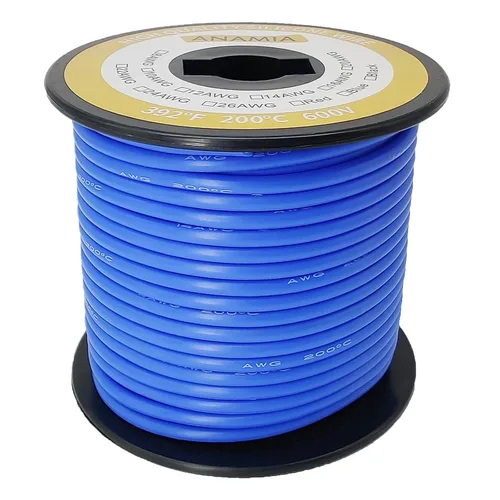 Miniatura 11 de ANAMIA - Alambre de silicona flexible de calibre 6, 6 AWG, conductor de cobre estañado de 3200 * 0.08mm, trenzado de alta temperatura para batería