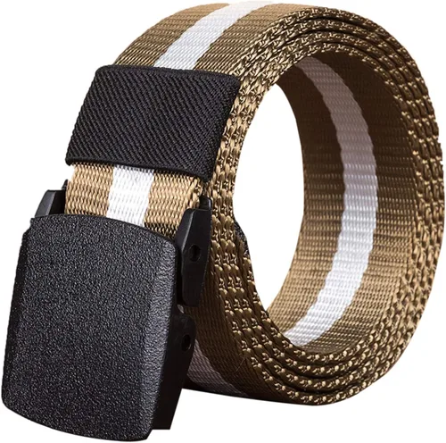 Miniatura 8 de Elonglin Cinturón táctico militar de la lona de la correa de nylon unisex 1,5" con la hebilla plástica